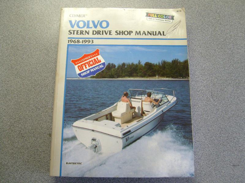 Clymers volvo stern drive shop manual 1968-1993 boat