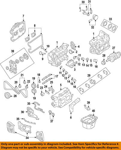 Subaru oem 13574aa094 engine timing cover/timing cover