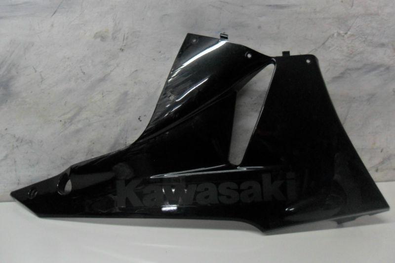 09 10 kawasaki zx6r right lower fairing with rash metal flake black