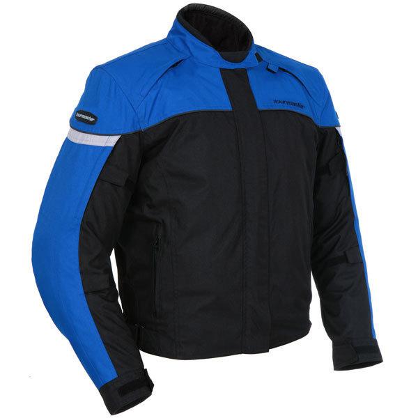 Tourmaster jett 3 blue medium textile motorcycle street riding jacket md