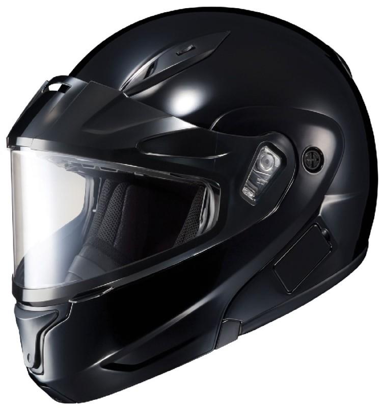 Hjc cl-max ii black xs dual lens snowmobile modular snow sled helmet