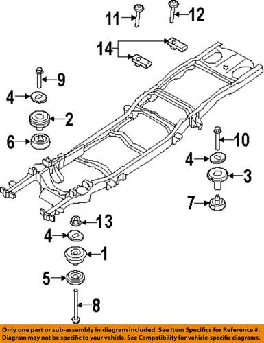 Ford oem n803334s439 frame-mount bolt clip