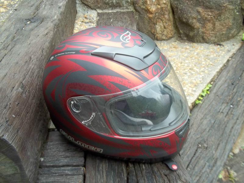 Fulmer apache full face helmet medium red/black  nice