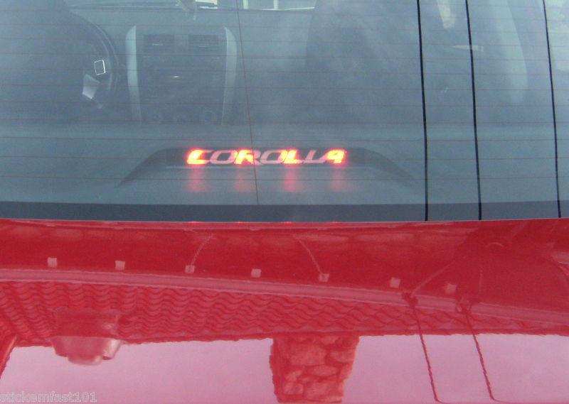 Toyota corolla 3rd brake light decal overlay 09 2010 2011 2012