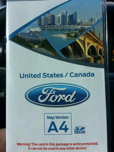 2013 ford navigation sd card a4