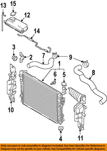 Hyundai oem 253342e000 radiator-radiator assembly upper bracket