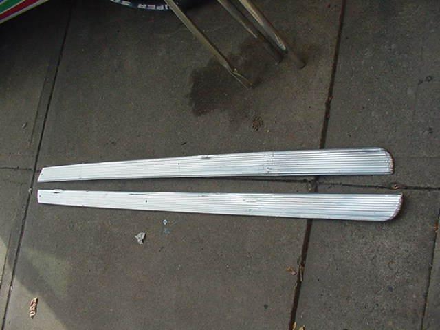 1960 1961  ford galaxie rocker panel  molding good used parts l&r side