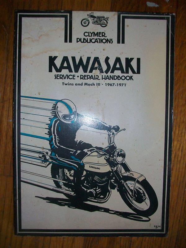 Clymer repair manual kawasaki twins and mach iii 1967 - 1971 