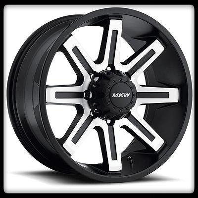18" mkw off-road m88 machined rims & nitto 275-65-18 terra grappler wheels tires