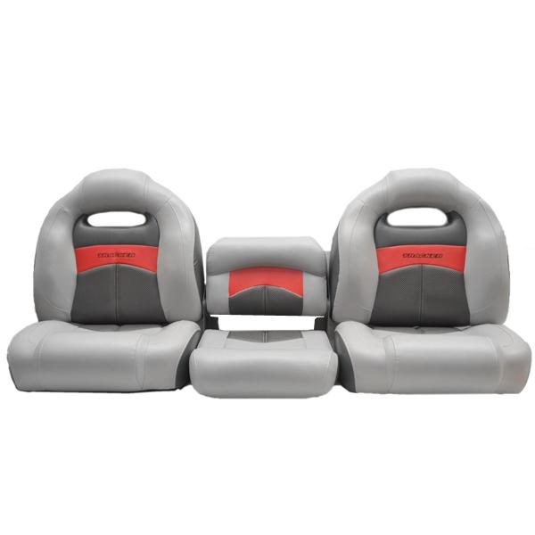 Tracker marine 2009 pt 175 /190 gray/charcoal/scarlet boat bench seats set of5