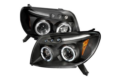 Spec-d 2lhp4run03jmtm - toyota 4runner dual halo projector headlights w leds