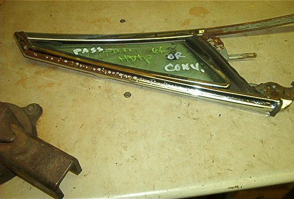 1966 cadillac vent window and frame ( passanger side )