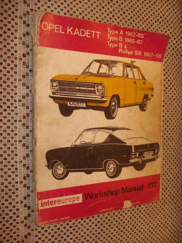 1962 through 1968 opel shop manual service book buick