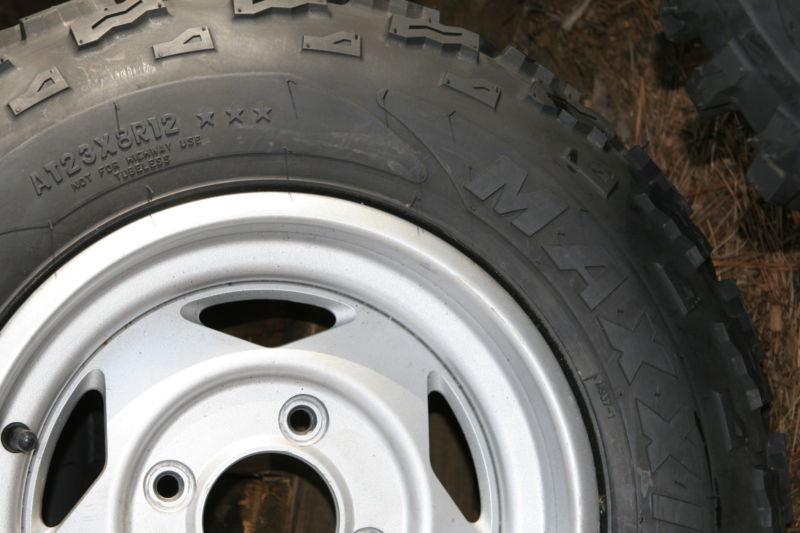 New  12x6 aluminum atv wheel 110mm stud pattern oem mini truck gator wheels