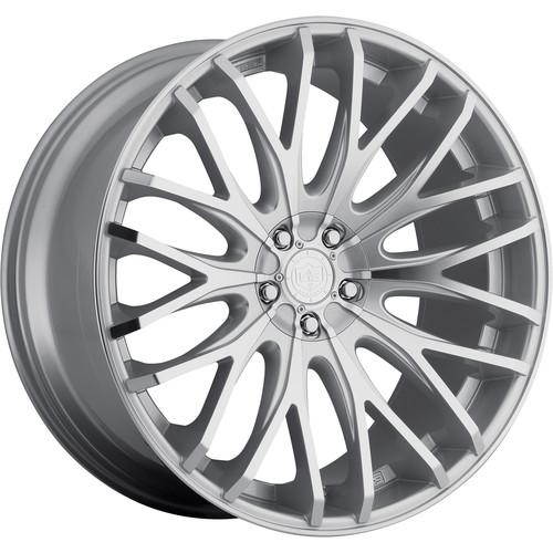 18x8 silver tis 537ms wheels 5x4.25 5x115 +42 dodge charger awd magnum awd