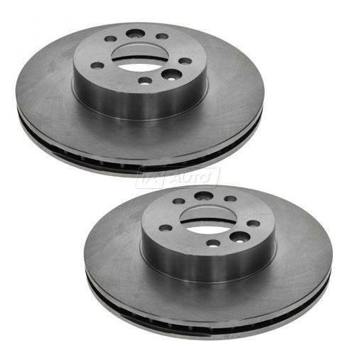 Front disc brake rotors pair set for 98-02 crown victoria grand marquis town car