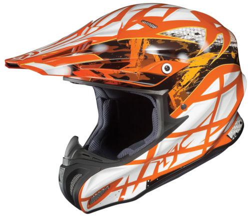 Hjc rpha-x tempest off road motorcycle helmet orange size xx-large