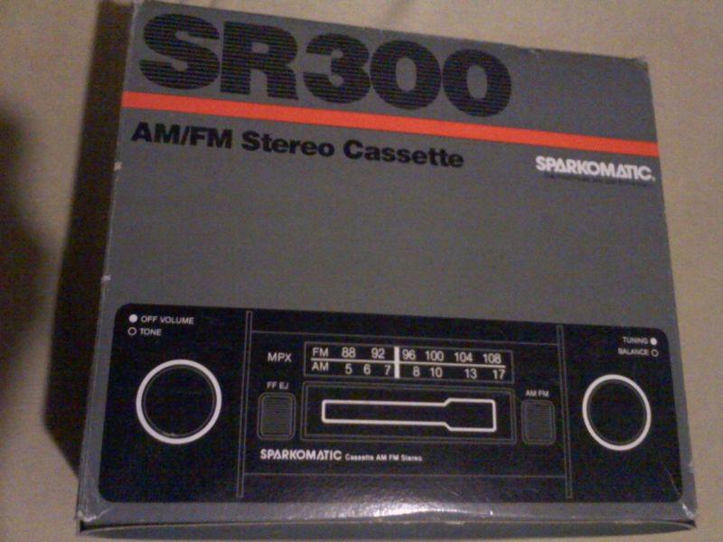 Sr300 sparkomatic am/fm stereo cassette