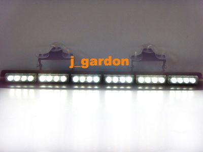 24 led 3w white light windshield emergency light strobe light lightbar jn6-24-3w