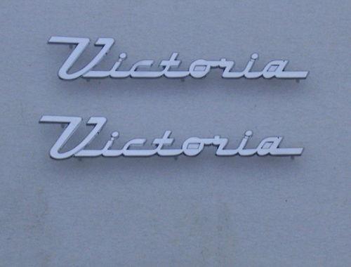 55 56 1955 1956  ford victoria chrome door  emblem  new