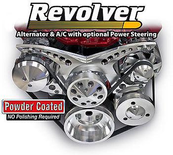 March 21160 sb chevy revolver bracket & pulley kit