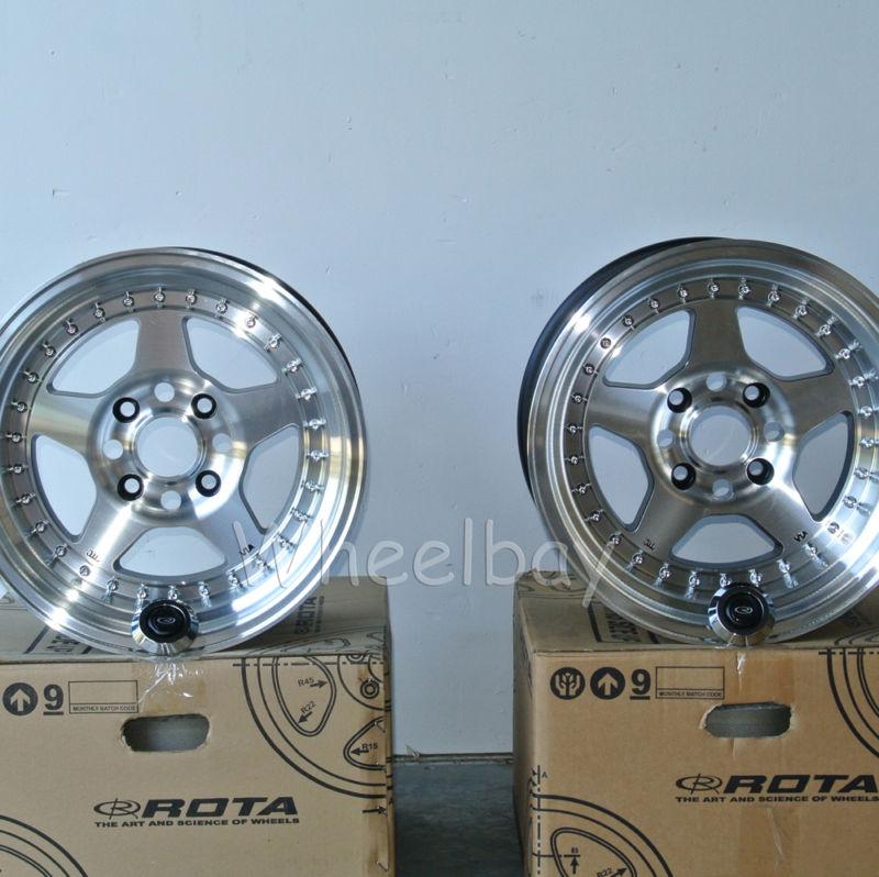 rota wheel kyusha 15x8 & 15x9 -10 & 0 4x114.3 0 frblk ae86  supra 240z last set