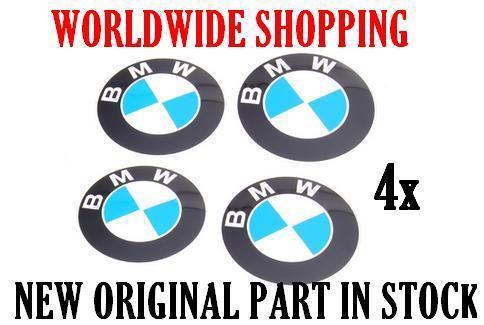 Bmw wheel center cap emblems decals stickers 70mm 4pieces not replica in stock
