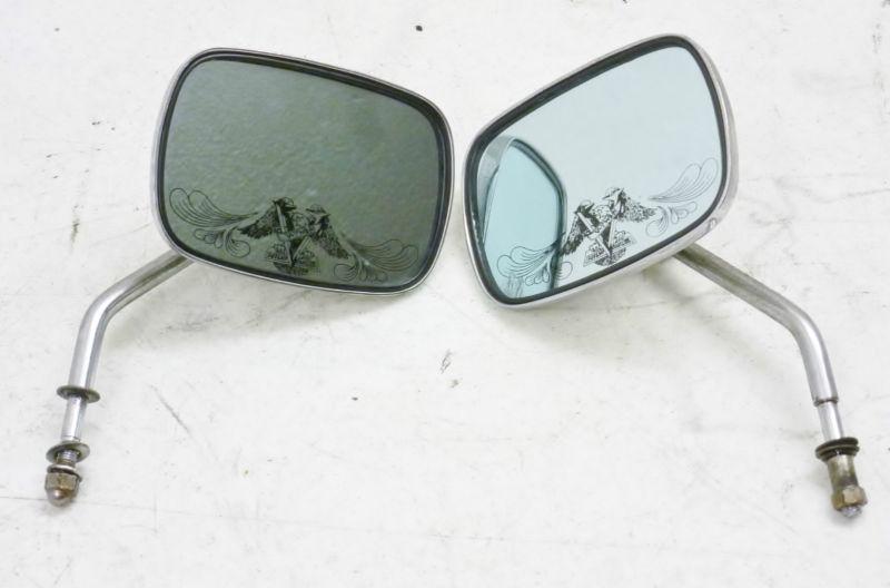 Harley davidson 1981 fl tour glide tinted v-twin milwaukee mirrors