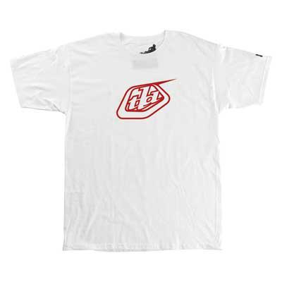 Troy lee designs logo t-shirt adult white sm-xxl