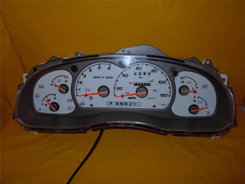 01 02 03 explorer speedometer instrument cluster dash panel gauges 128,330