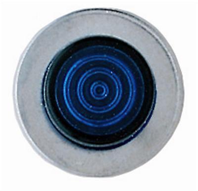 Ron francis dash indicator light blue chrome housing 1/2" mounting hole each