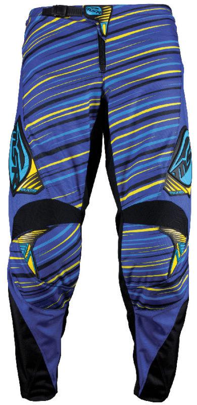 Msr axxis youth blue yellow size 26 dirt bike pants motocross mx atv race gear