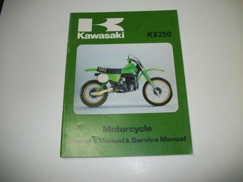 Kawasaki service manual kx250 1978 kx250a5 oem factory