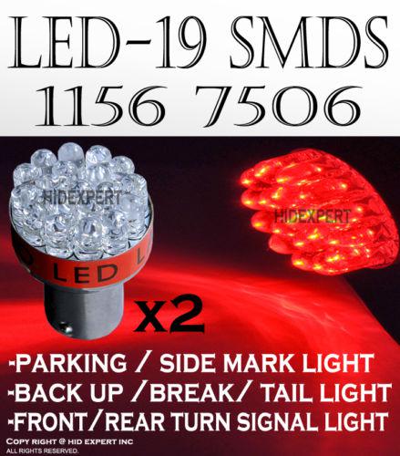 Jdm 2 pcs 1156 easy installment socket license plate super red 19led bulbs hu1