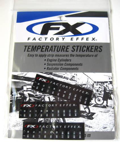 Factory effex temperature guage graphics decals stickers 3 pack new