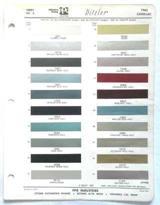 Ppg Motorcycle Paint Color Chart