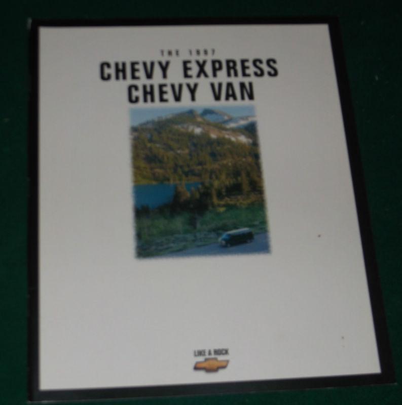 1997 chevy express van dealer sales brochure; passenger; conversion van; 26 pgs