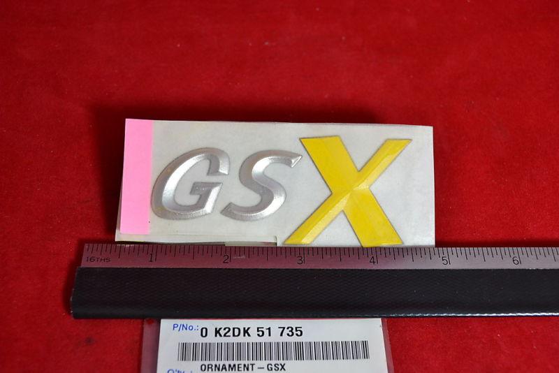 2000-2002 kia gsx emblem  lift gate  0k2dk51735