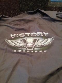 Victory motorcycle shop shirt