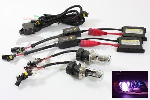 H4/9003/hb2 12000k purple jdm slim ac bi-xenon hid high/low light conversion kit