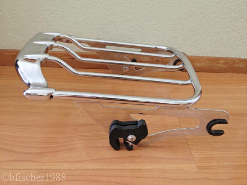 Air wing detachable two up luggage rack for harley davidson hd touring 2009-2013
