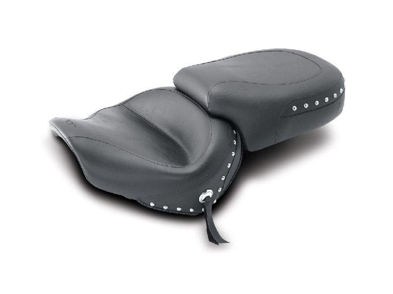 Mustang 2-piece wide touring studded seat for 1995-2001 honda vt1100 ace/tourer