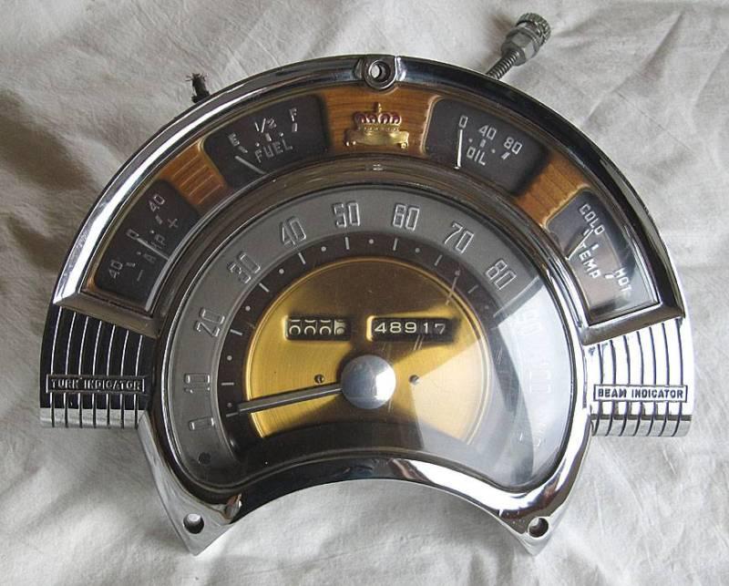 1951 1952 1953 chrysler speedometer fuel temp dash gauge cluster oem 51 52 53