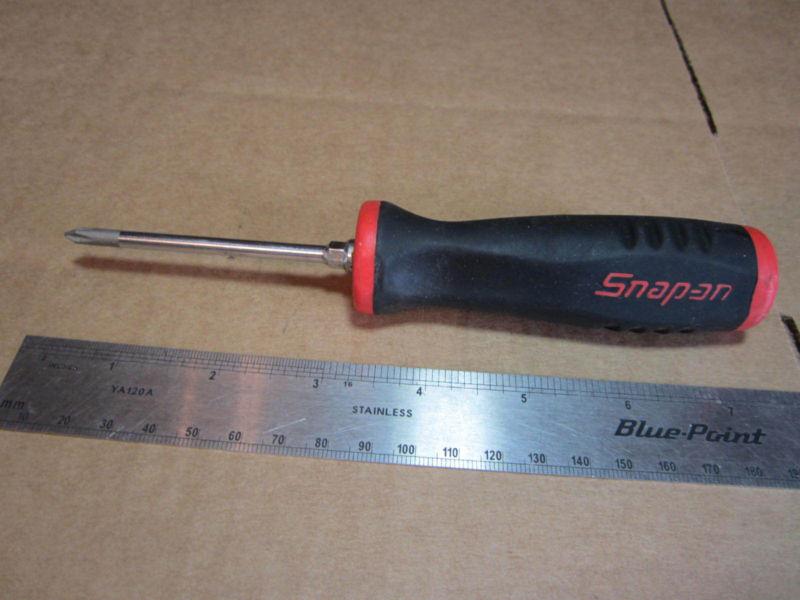 Snap-on tools #1 x 3" phillips red soft handle screwdriver