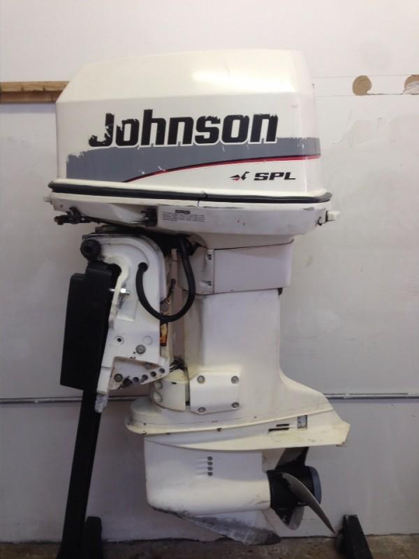 1997 johnson 90-hp 2 stroke outboard motor boat engine 75 60 water ready 115 150