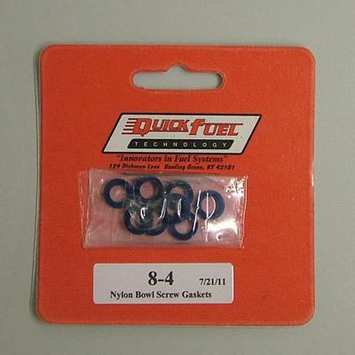 Quick fuel 8-4 nylon fuel bowl screw washers gaskets