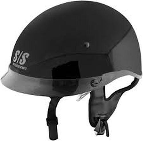 Speed & strength ss400dvd solid speed half-helmet adult helmet,gloss black,xl