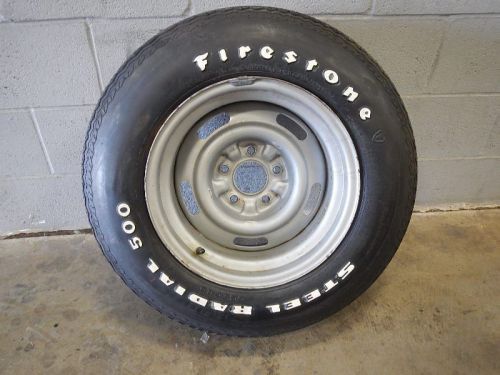 1976 corvette firestone 500 spare tire and kelsey hayes rally rim