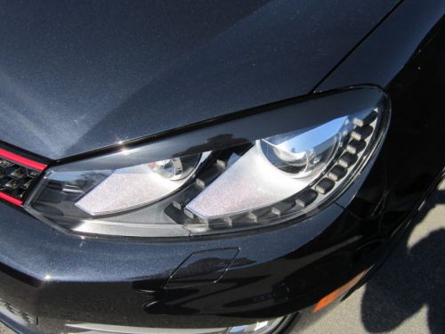 Volkswagen gti head light eyelid overlays film smoked black white silver