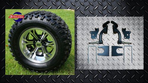 Ezgo rxv electric golf cart 6&#034; lift kit + 12&#034; wheels and 23&#034; all terrain tires
